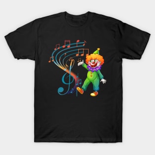 Music Note With Clown T-Shirt